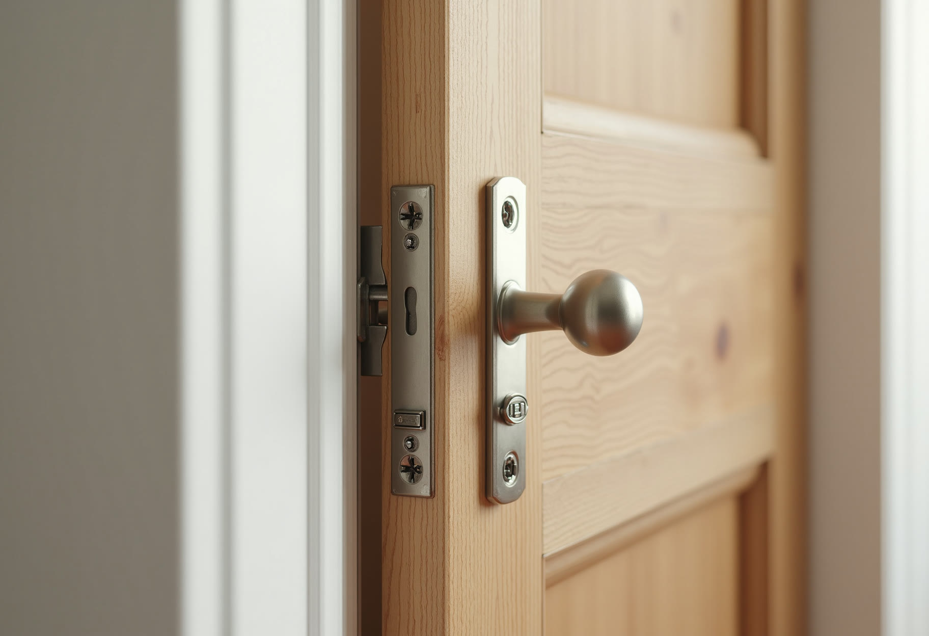 Refitted interior door